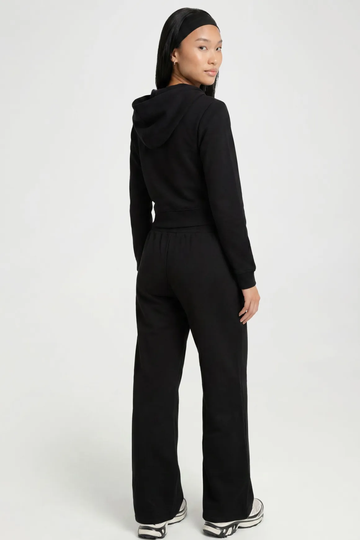 Ensemble De Survêtement En Molleton Bouclette Avec Sweat À Casynthétiqueche Zippé Ajusté Et Pantalon De Jogging
