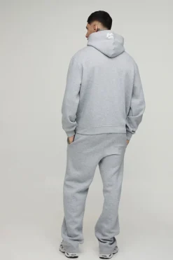 Ensemble De Survêtement Grande Taille Avec Sweat À Casynthétiqueche Zippé Oversize Motif Étoile M Et Pantalon Jambes Droites