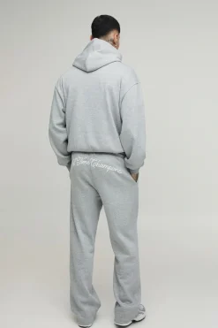 Ensemble De Survêtement Homme Tall À Casynthétiqueche Oversize Boxy Imprimée Et Pantalon Droit