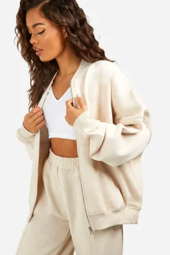Ensemble De Survêtement Jambes Droites Avec Bomber Zippé