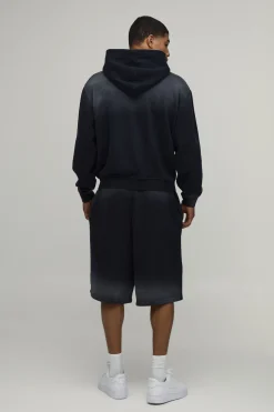 boohooMAN Ensemble De Survêtement Jort À Casynthétiqueche Zippé Étoile M Effet Ombré Délavé Coupe Oversize Boxy<Homme Survêtements Grande Taille|Tout Afficher