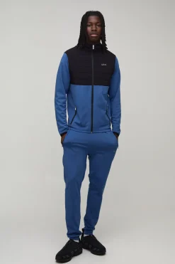Ensemble De Survêtement Matelassé Coupe Regular Pour Homme Actif