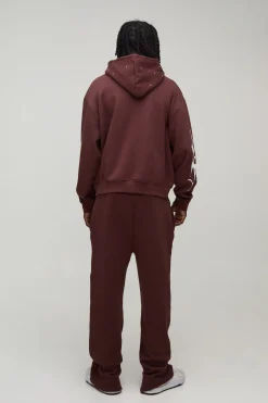 Ensemble De Survêtement Moto Oversize Boxy Avec Fermeture Éclair Et Strass