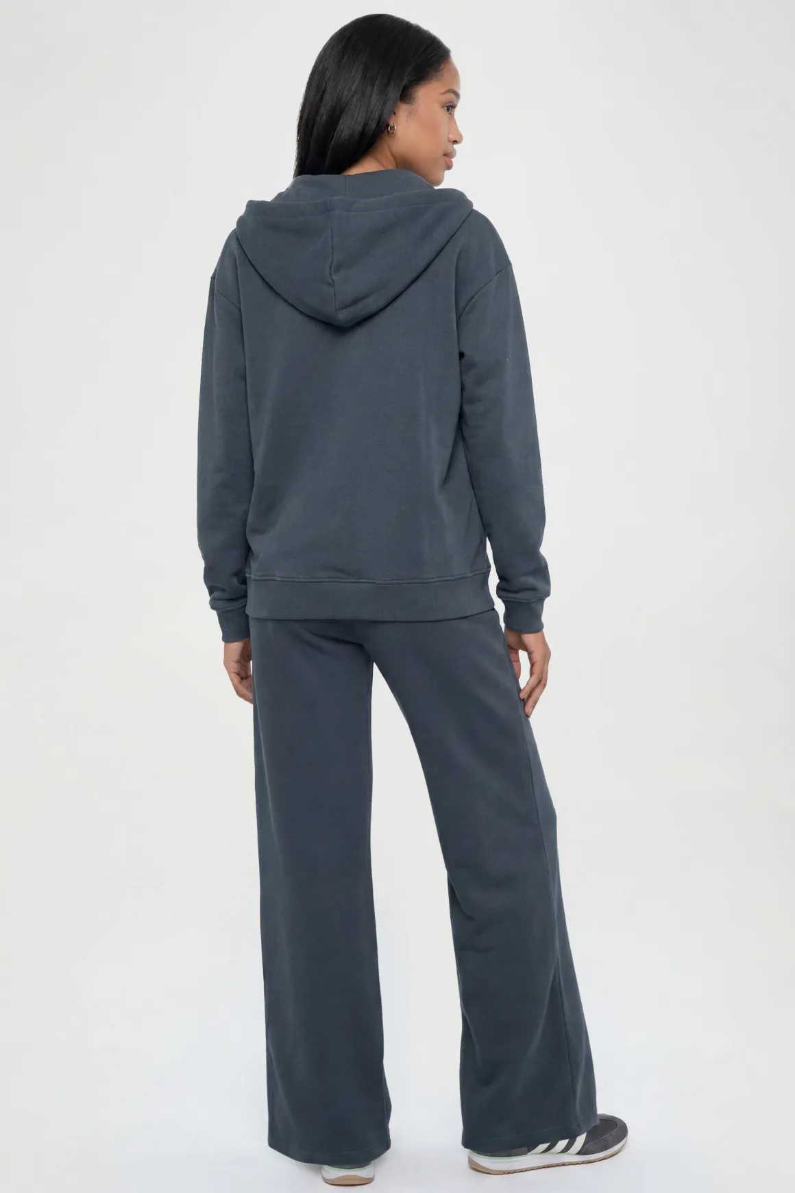 Ensemble De Survêtement Oversize En Molleton Bouclette Avec Sweat À Casynthétiqueche Zippé Et Pantalon De Jogging
