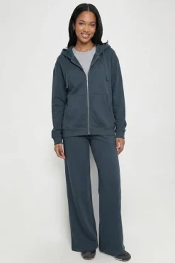 Ensemble De Survêtement Oversize En Molleton Bouclette Avec Sweat À Casynthétiqueche Zippé Et Pantalon De Jogging