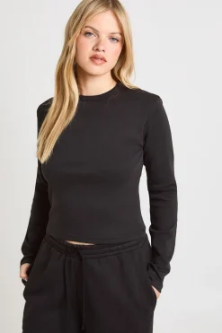 Ensemble De Survêtement Petite Avec Haut À Manches Longues Col Rond Et Pantalon Jogger Droit