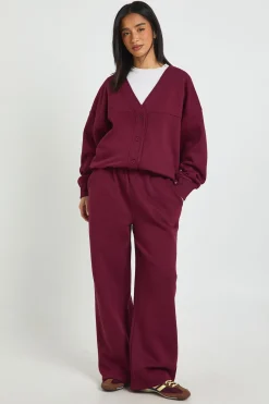 boohoo Ensemble De Survêtement Petite Avec Haut Cache-cœur À Manches Longues Et Pantalon Jogger Droit<Femme Survêtements|Survêtements