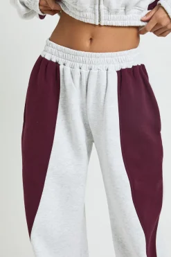 Ensemble De Survêtement Petite Avec Sweat À Casynthétiqueche Zippé À Empiècements Contrastés Et Pantalon De Jogging Large