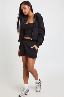 boohoo Ensemble De Survêtement 3 Pièces Bandeau À Casynthétiqueche Et Short<Femme Survêtements|Survêtements