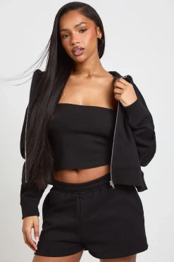 boohoo Ensemble De Survêtement 3 Pièces Bandeau À Casynthétiqueche Et Short<Femme Survêtements|Survêtements