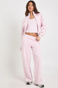 boohoo Ensemble De Survêtement 3 Pièces Jambes Droites À Fermeture Éclair Et Ourlet Profond<Femme Survêtements|Survêtements