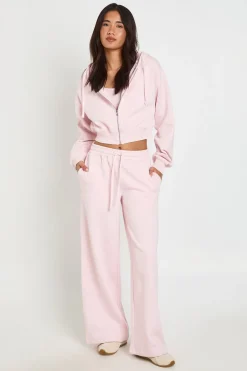 boohoo Ensemble De Survêtement 3 Pièces À Casynthétiqueche Avec Crop Top À Ourlet Profond<Femme Survêtements|Survêtements