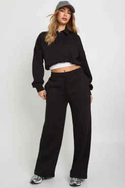 boohoo Ensemble de survêtement rugby avec sweat-shirt court<Femme Survêtements|Survêtements