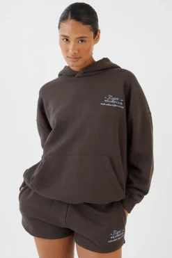 DSGN Studio Ensemble De Survêtement Short Et Sweat À Casynthétiqueche Oversize Wellness Club<Femme Survêtements|Survêtements