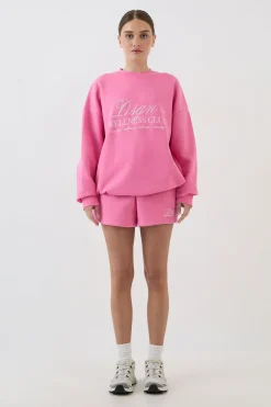 DSGN Studio Ensemble De Survêtement Sweat-shirt Oversize Et Short Wellness Club<Femme Survêtements|Survêtements