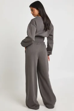 Ensemble de Survêtement Sweat Col V Taille Basse