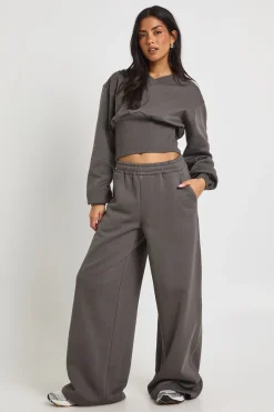 Ensemble de Survêtement Sweat Col V Taille Basse