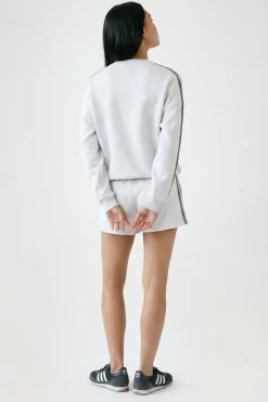 boohoo Ensemble de Survêtement Sweat à Casynthétiqueche Court et Jogging à Jambes Évasées<Femme Survêtements|Survêtements