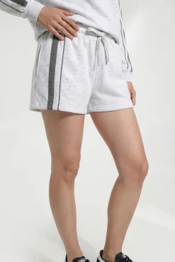 boohoo Ensemble de Survêtement Sweat à Casynthétiqueche Court et Jogging à Jambes Évasées<Femme Survêtements|Survêtements