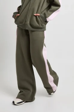 Ensemble De Survêtement Sweat Col Montant Et Pantalon Jogger À Bandes Contrastées