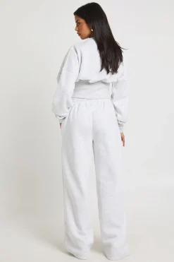 boohoo Ensemble de Survêtement Sweat Henley à Ourlet Profond<Femme Survêtements|Survêtements
