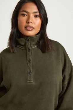 boohoo Ensemble de Survêtement Sweatshirt Col Montant Plus Délavé<Femme Survêtements|Survêtements