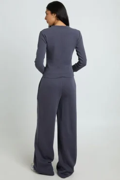 boohoo Ensemble De Survêtement Tall Avec Haut À Col Rond Manches Longues Et Pantalon Jogger Droit<Femme Survêtements|Survêtements
