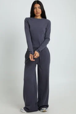 boohoo Ensemble De Survêtement Tall Avec Haut À Col Rond Manches Longues Et Pantalon Jogger Droit<Femme Survêtements|Survêtements