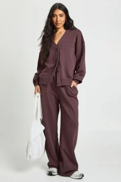 Ensemble de Survêtement Tall Cardigan Boutonné et Jogging Droit