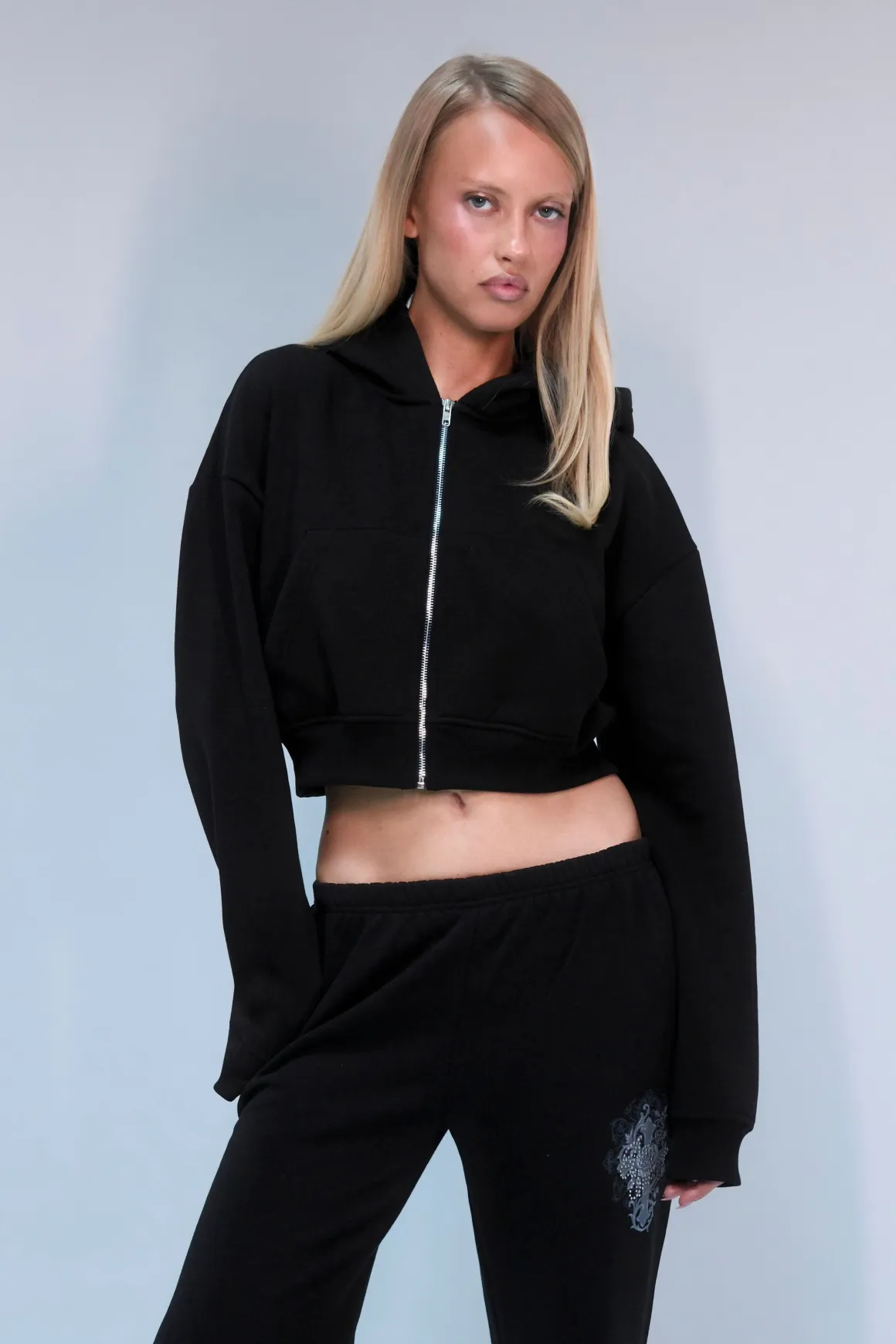 Ensemble De Survêtement Zippé À Clous Avec Graphisme Angel Energy