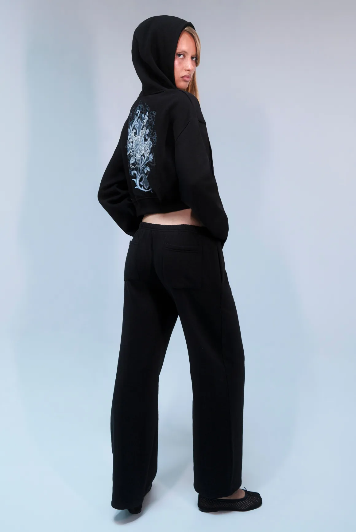 Ensemble De Survêtement Zippé À Clous Avec Graphisme Angel Energy