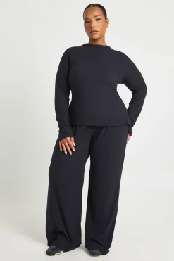 boohoo Ensemble de t-shirt à manches longues ultra-doux et pantalon<Femme Ensembles