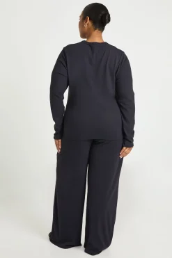 boohoo Ensemble de t-shirt à manches longues ultra-doux et pantalon<Femme Ensembles