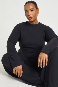 boohoo Ensemble de t-shirt à manches longues ultra-doux et pantalon<Femme Ensembles