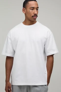 Ensemble de 2 t-shirts à col rond surdimensionnés et épais
