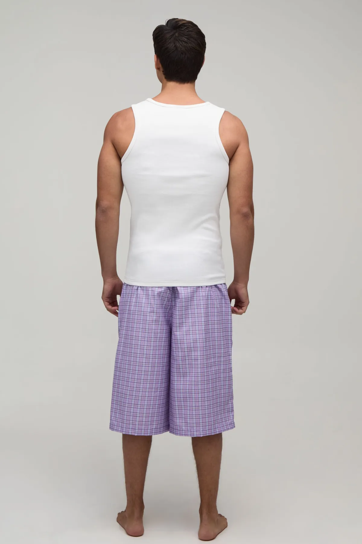 boohooMAN Ensemble Détente Côtelé Débardeur Ajusté Et Jort<Homme Vêtements Confort