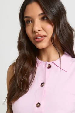 boohoo Ensemble Gilet Tricoté À Col Et Short Tricoté<Femme Pulls Et Gilets|Toutes Les Mailles