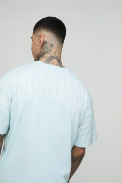 Ensemble Grande Taille Homme T-shirt Oversize Ample Coutures Contrastées & Short Décontracté En Jersey