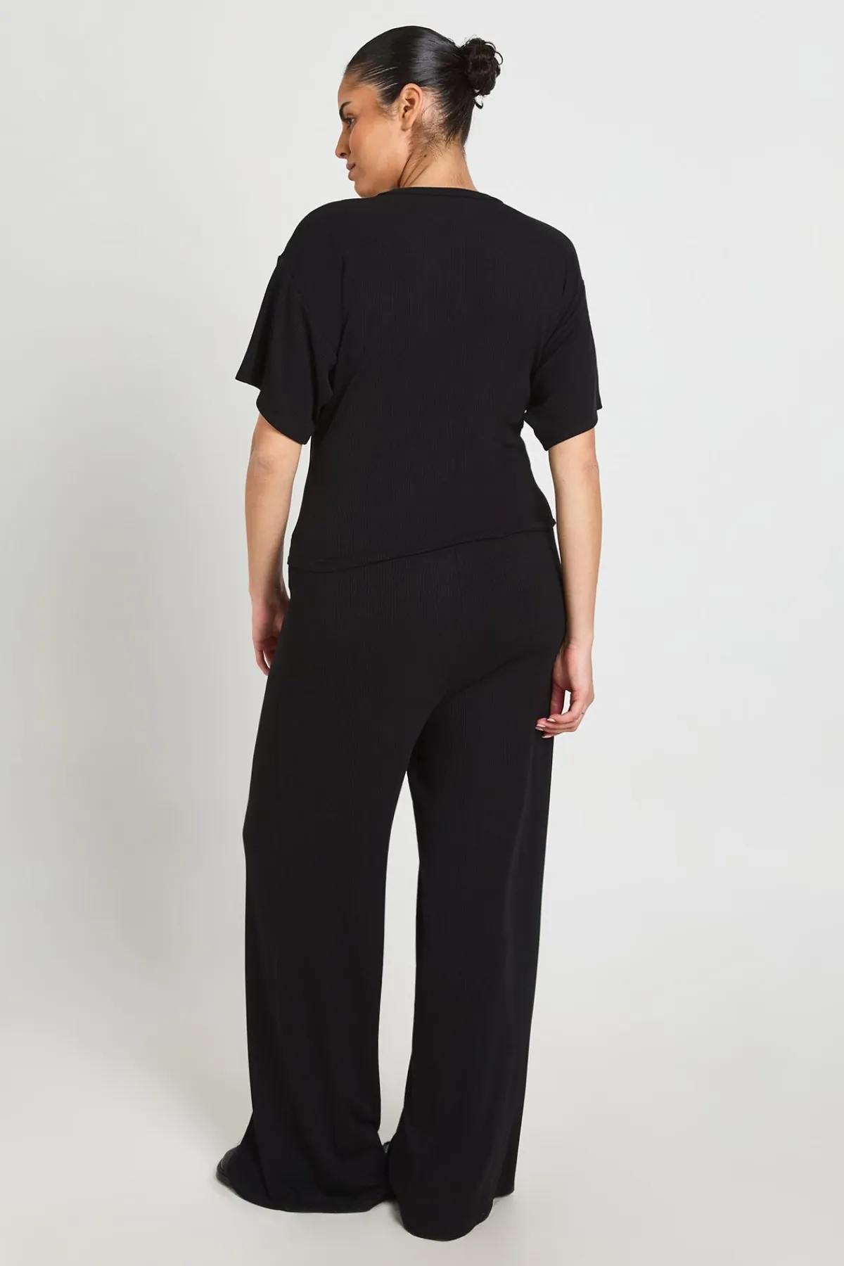 boohoo Ensemble Grande Taille Top Ample Taille Cintrée Et Pantalon Large<Femme Loungewear|Ensembles
