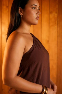 Ensemble Grande Taille Top Cape Asymétrique Et Pantalon Large