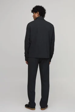 boohooMAN Ensemble Harrington Coordonné Coupe Regular À Col Montant Double Zip Motif Micro Carreaux<Homme Ensembles