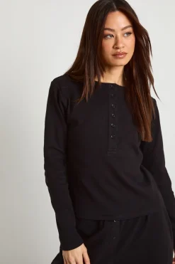 boohoo Ensemble Haut Col Rond Boutonné Et Pantalon En Coton Pour Femme Grande Taille<Femme Ensembles