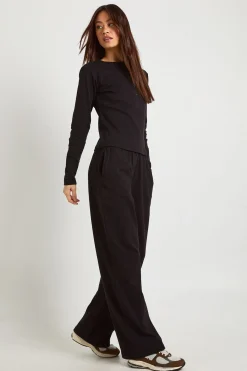 boohoo Ensemble Haut Col Rond Boutonné Et Pantalon En Coton Pour Femme Grande Taille<Femme Ensembles