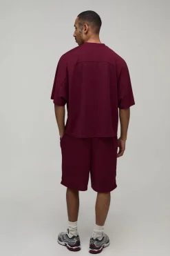 Ensemble Haut De Hockey Oversize Ample En Mesh Avec Manches Chauve-souris 44 Et Short
