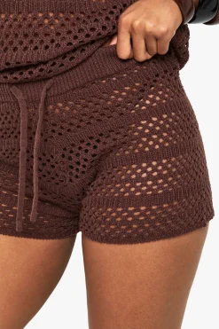 Ensemble haut en tricot crochet oversize et short knicker