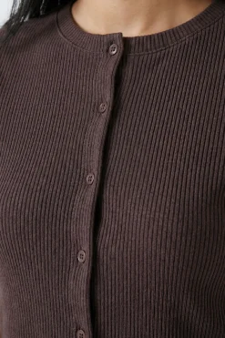 Ensemble Haut À Manches Courtes Et Short En Côtes Froissées Avec Boutonnage