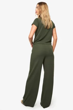 boohoo Ensemble Haut À Manches Courtes Boutonné Et Pantalon En Côtes Froissées<Femme Ensembles