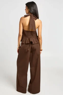 Ensemble Haut Péplum Et Pantalon Prairy