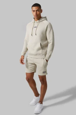 boohooMAN Ensemble Hoodie et Short d'Entraînement pour Homme Actif<Femme Tout Afficher|Tout Afficher Activewear