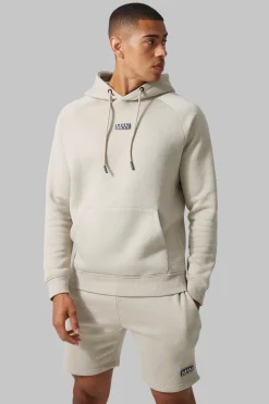 boohooMAN Ensemble Hoodie et Short d'Entraînement pour Homme Actif<Femme Tout Afficher|Tout Afficher Activewear